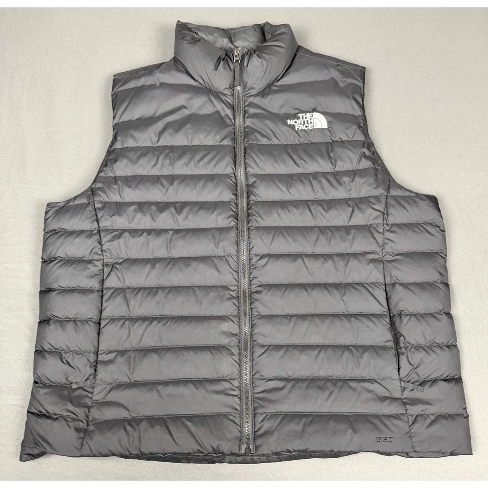 The North Face Men's XL 550 Fill Down Vest Black Puffer Hiking Outdoor